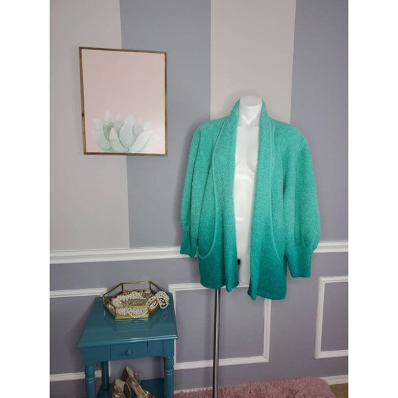 Women Knit Cardigan, 80s Cardigan - Picture 4 of 8